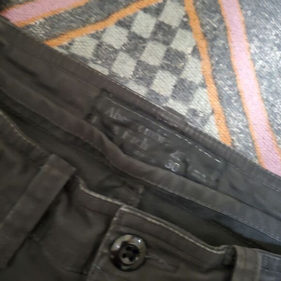 Abercombie and Fitch 28 W 30 L Black Pants - Picture 3 of 4